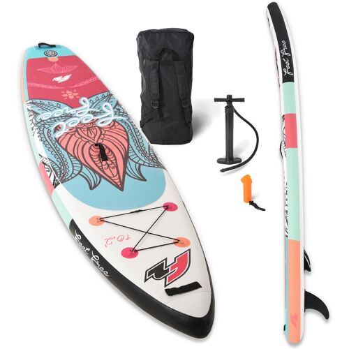 F2 SUP-Board F2 „Feel Free o. Paddel“ Wassersportboards Gr. 11,2 340 cm, pink Stand Up Paddle