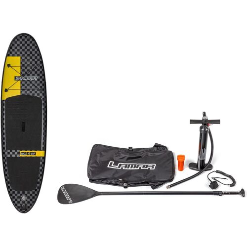 Lamar SUP-Board LAMAR „I-SUP 290 Traditional“ Wassersportboards Gr. 290x76x15 290 cm, schwarz (schwarz, gelb) Stand Up Paddle