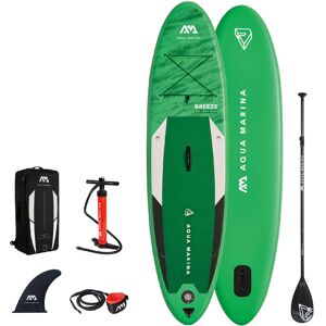 Aqua Marina Inflatable SUP-Board AQUA MARINA "Breeze iSUP BT-21BRP" Wassersportboards Gr. 9'10 - 300cm 300 cm, grün (hellgrün) Stand Up Paddle