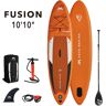 Inflatable SUP-Board AQUA MARINA "AQUA Fusion" Wassersportboards Gr. 330 x 81 x 15 cm 330 cm, orange (orange, weiß, schwarz) Stand Up Paddle