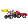 Tretfahrzeug ROLLY TOYS Steyr CVT 6165 Tretfahrzeuge rot (weiß, rot) Kinder Kettcar Tretfahrzeug