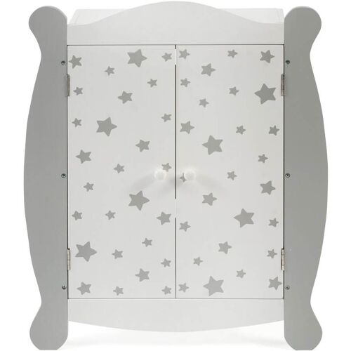 Puppenkleiderschrank CHIC2000 "Stars Grau" Puppenmöbel grau (stars grau) Kinder Puppenmöbel