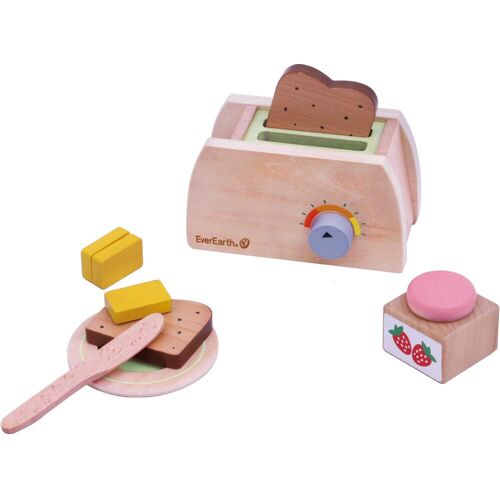 Everearth Kinder-Toaster EVEREARTH "Kleines Frühstück" Spielzeug-Haushaltsgeräte bunt Kinder Altersempfehlung Spielzeug-Haushaltsgeräte FSC- schützt Wald - weltweit