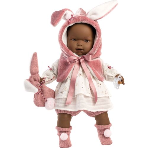 Babypuppe LLORENS "Nicole, 42 cm" Puppen rosa (rosa, weiß) Kinder Babypuppen