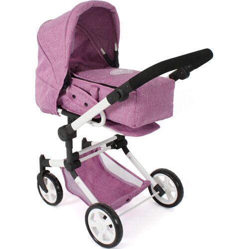 Kombi-Puppenwagen CHIC2000 "Jara, Jeans pink" Puppenwagen rosa (jeans pink) Kinder Puppenwagen -trage