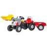 Tretfahrzeug ROLLY TOYS "Steyr CVT 6165" Tretfahrzeuge rot (weiß, rot) Kinder Kettcar Tretfahrzeug