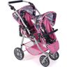 Puppen-Zwillingsbuggy CHIC2000 "Vario, Einhorn" Puppenwagen blau (einhorn) Kinder Puppenwagen -trage