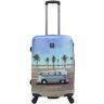 Koffer VOLKSWAGEN "Roadtrip" Gr. B/H/T: 44 cm x 67 cm x 24 cm, blau (blau, mehrfarbig) Koffer Trolleys