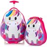 Kinderkoffer HEYS "Travel Tots, 46 cm, Einhorn" Gr. B/H/T: 34 cm x 46 cm x 23 cm 14 l, blau (einhorn) Koffer Handgepäck-Koffer