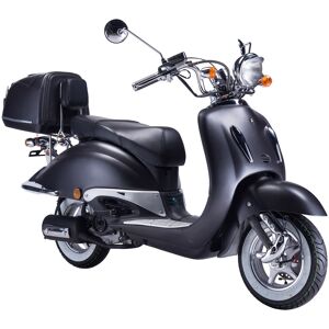 Gt Union Motorroller GT UNION "Strada" silberfarben (schwarz, silberfarben) Motorroller Mofas Roller mit Topcase