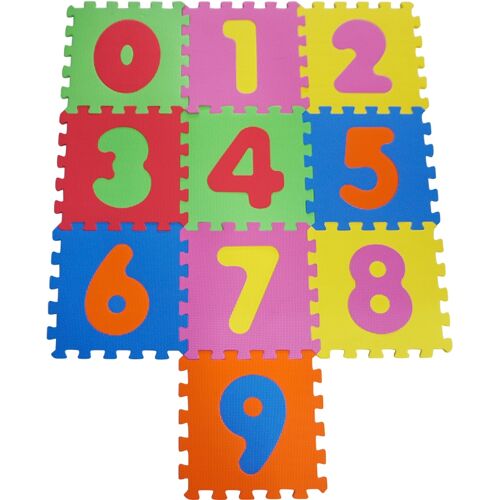 Knorrtoys Puzzle Zahlen, Puzzlematte, Bodenpuzzle Einheitsgröße bunt Kinder Ab Geburt Altersempfehlung