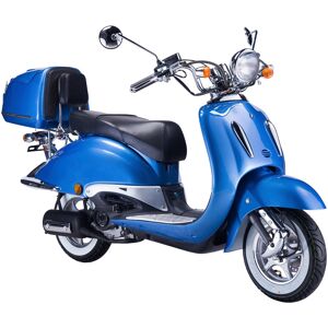 Gt Union Motorroller GT UNION "Strada" blau Motorroller Mofas Roller mit Topcase
