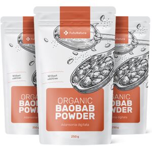 FutuNatura 3x BIO Baobab Pulver, zusammen 750 g