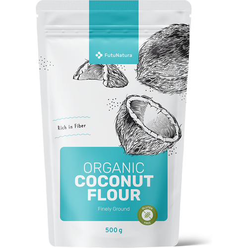 FutuNatura BIO Kokosnussmehl, fein gemahlen, 500 g