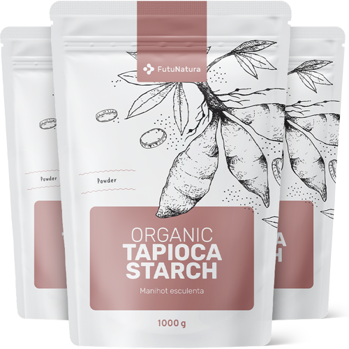 FutuNatura 3x BIO Tapiokamehl, zusammen 3000 g