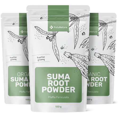 FutuNatura 3x Suma-Wurzelpulver, zusammen 300 g