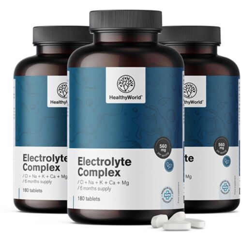HealthyWorld® 3x Elektrolytkomplex, zusammen 540 Tabletten