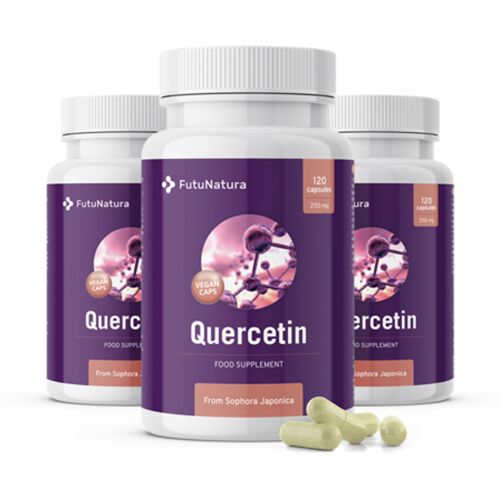 FutuNatura 3x Quercetin 250 mg, zusammen 360 Kapseln