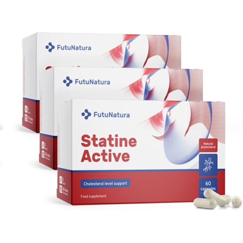 FutuNatura 3x Statine Active – Cholesterin, zusammen 180 Kapseln
