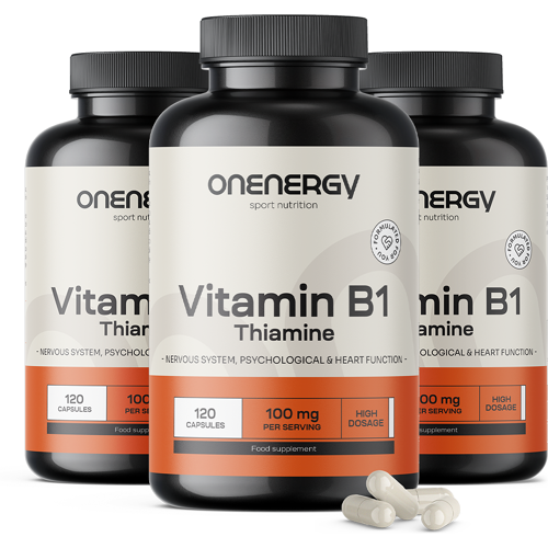 OnEnergy 3x Vitamin B1 100 mg, zusammen 360 Kapseln
