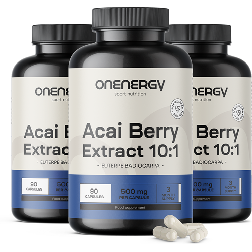 OnEnergy 3x Açaí-Beeren – Extrakt 10:1, zusammen 270 Kapseln
