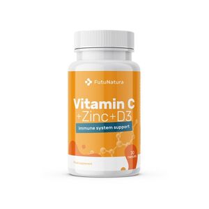 FutuNatura Vitamin C + Zink + Vitamin D3, 30 Kapseln