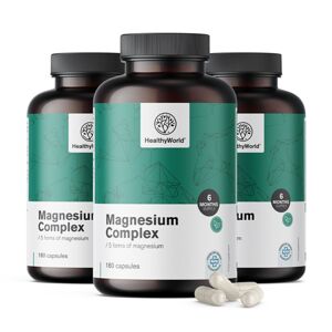 HealthyWorld® 3x Magnesium Komplex, zusammen 540 Kapseln