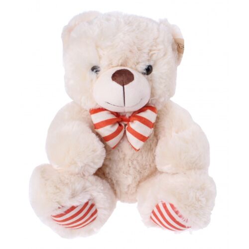 Jemini teddybär mit Schal 30 cm weiß