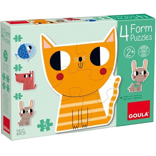 Goula puzzle Tiere Junior Karton 14-teilig