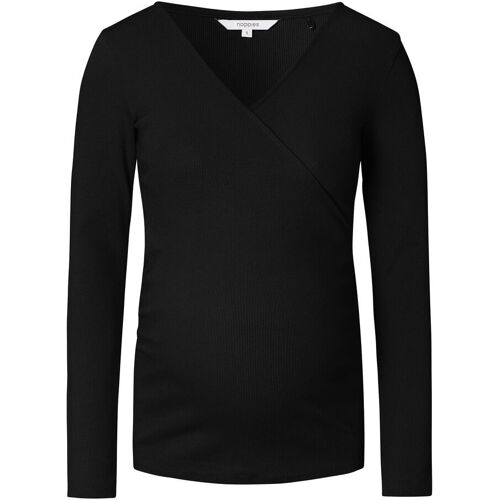 Noppies Umstandsshirt und Stillshirt Sara Rippqualität schwarz M
