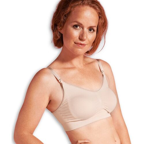 Carriwell Umstands- und Still-BH Seamless nahtlos natur L