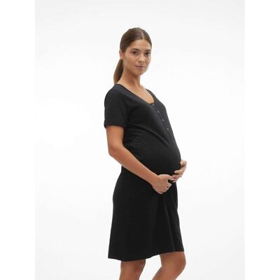 Mamalicious® Umstands- und Still-Nachthemd schwarz S Mamalicious® Umstands- und Still-Nachthemd schwarz S