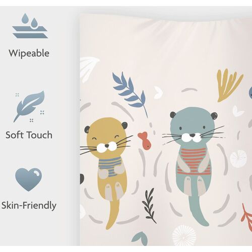 Julius Zöllner Keilwickelauflage Wave 65x50 cm beige