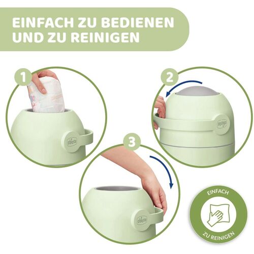 Chicco Windeleimer Odour Off gruen