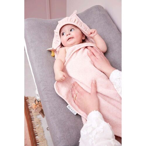Meyco Baby Kapuzenbadetuch 80x80 cm pink pink