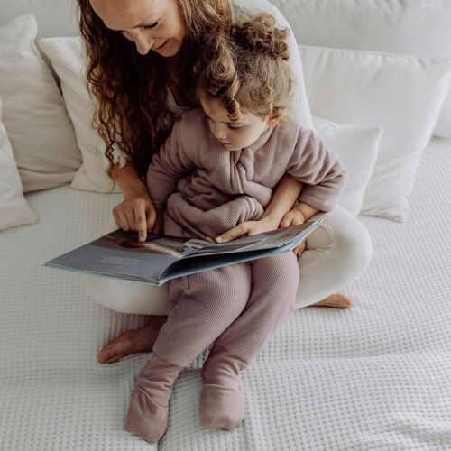 Emma & Noah Winter-Sleepoverall Essential mit abnehmbaren Ärmeln und Umschlag-Füßchen 3.5 TOG lila 90