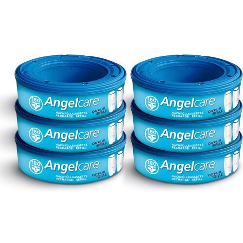 Angelcare 6er-Pack Nachfüllkassette für Windeleimer Comfort, Comfort Plus und Deluxe mehrfarbig