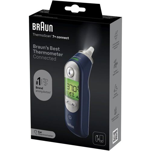 Braun Ohrthermometer ThermoScan® 7+ Connect IRT6575NWE grau