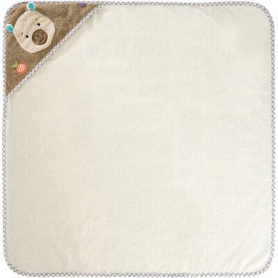 Fehn Kapuzenbadetuch Capybara Clara 80x80cm beige beige Fehn Kapuzenbadetuch Capybara Clara 80x80cm beige beige