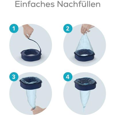 Angelcare Nachfüllkassetten für Windeleimer Dress-Up, Dress-Up XL und Classic XL grau Angelcare Nachfüllkassetten für Windeleimer Dress-Up, Dress-Up XL und Classic XL grau
