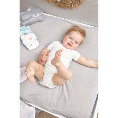 Meyco Baby Wickelauflagenbezug 85x75 cm grau Meyco Baby Wickelauflagenbezug 85x75 cm grau