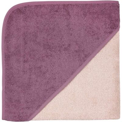 Wörner Kapuzen-Badetuch - Mädchen, 100x100cm, Rosa/Lila Wörner Kapuzen-Badetuch - Mädchen, 100x100cm, Rosa/Lila