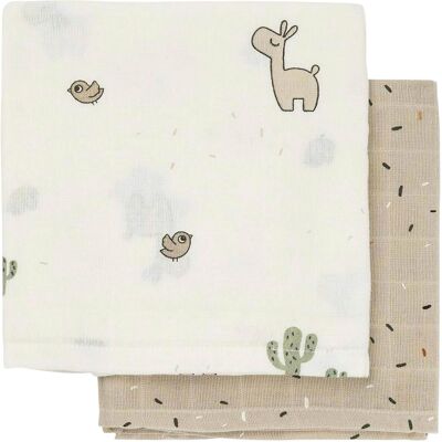 Done By Deer 2er-Pack Mullwindeln 65x65 cm natur Done By Deer 2er-Pack Mullwindeln 65x65 cm natur