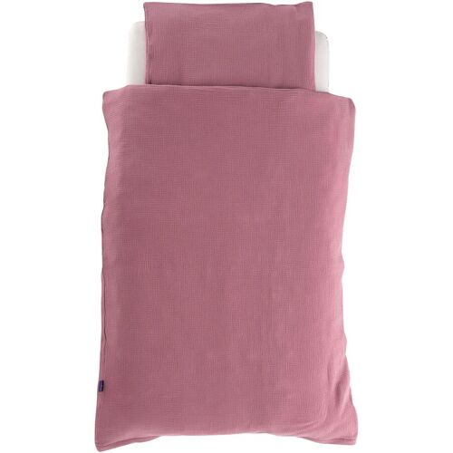 Träumeland Bettwäsche Baumwollmusselin 40x60 / 100x135 cm dunkelrot
