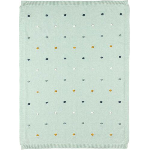Bornino Home Babydecke Dots 80x100 cm gruen