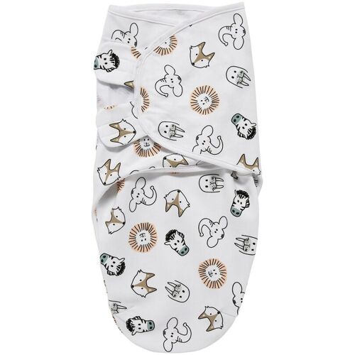 Meyco Baby 2er-Pack Pucktuch SwaddleMeyco 1.0 TOG Größe S/M weiss S