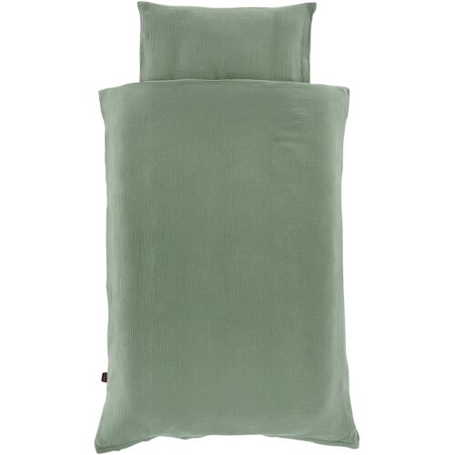 Träumeland Bettwäsche Baumwollmusselin 40x60 / 100x135 cm gruen