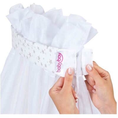 Babybay® Himmel Piqué mit Band passend für alle babybay Modelle weiss Babybay® Himmel Piqué mit Band passend für alle babybay Modelle weiss