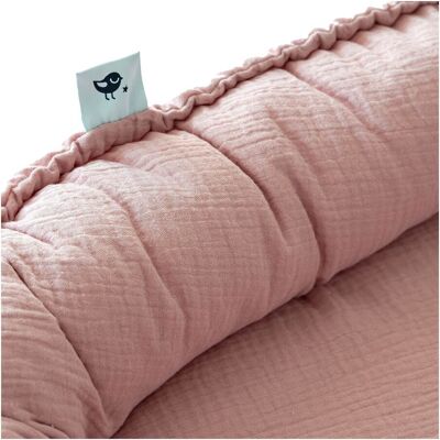 JULIUS ZÖLLNER NIDO Baby Nest - Dusty Rose - Baumwolle Musselin, Made in Germany JULIUS ZÖLLNER NIDO Baby Nest - Dusty Rose - Baumwolle Musselin, Made in Germany