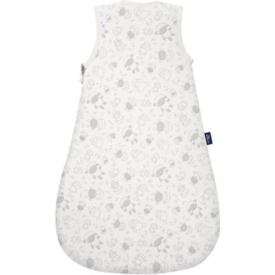 Alvi Ganzjahresschlafsack Baby-Maxime 1.5 TOG weiss grau 56 Alvi Ganzjahresschlafsack Baby-Maxime 1.5 TOG weiss grau 56